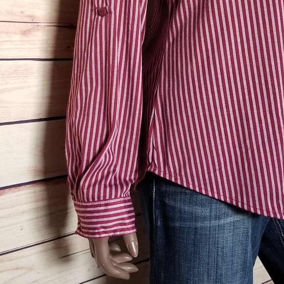 PASSPORT Striped Button Up Shirt - Picture 4 of 5